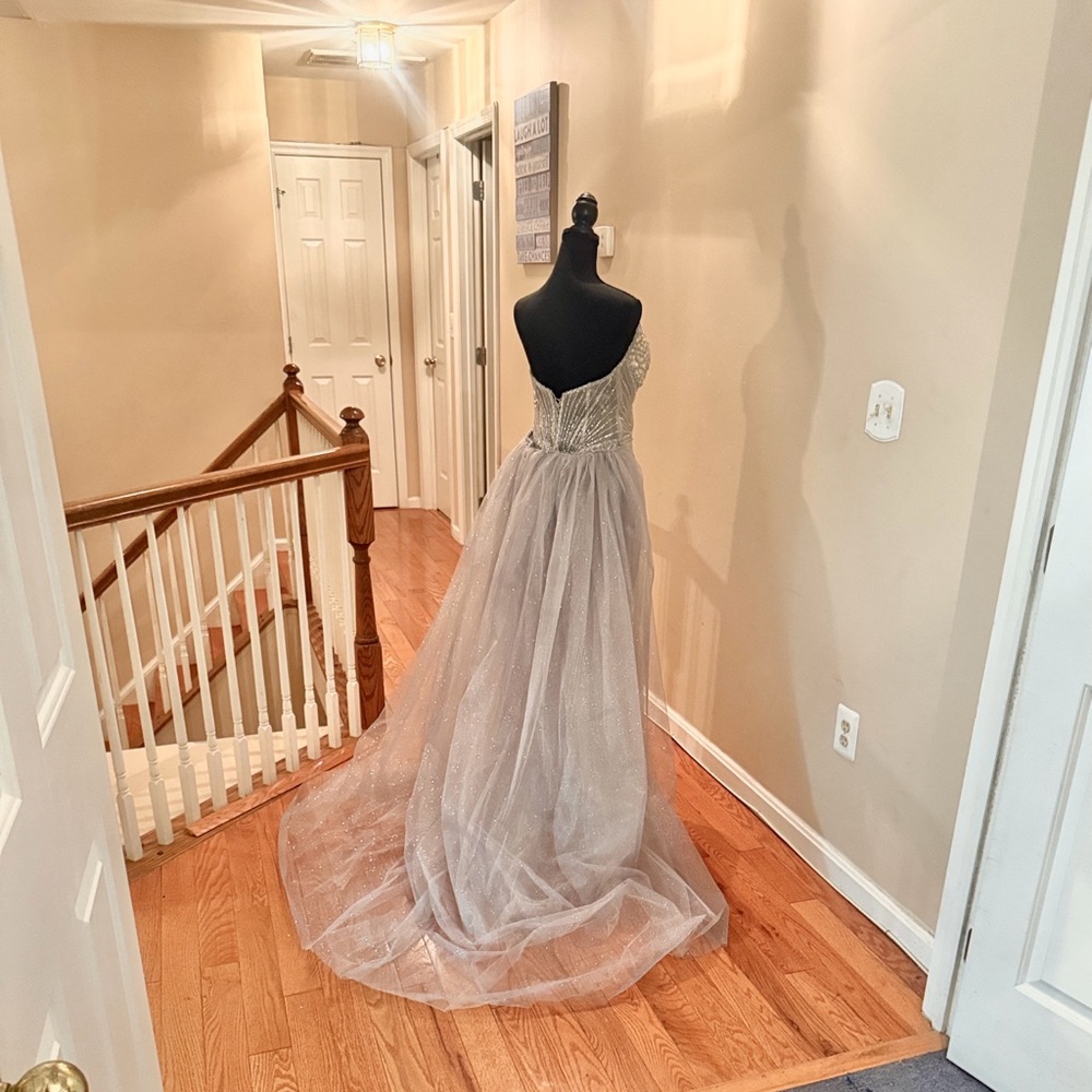Elegant Beaded Evening Gown